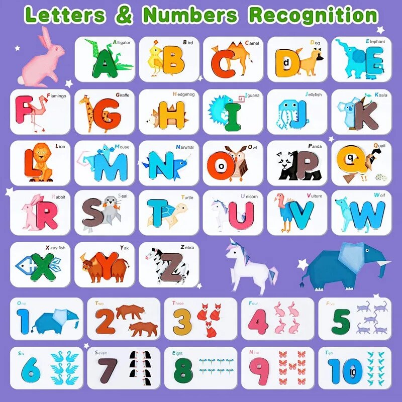 Montessori Alphabet Numbers Fl - Kids Education Number ulasan dan harga